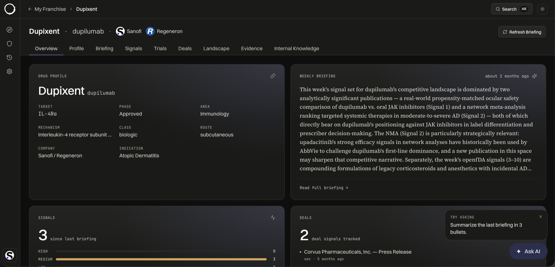 The redesigned asset Overview, everything on one scan