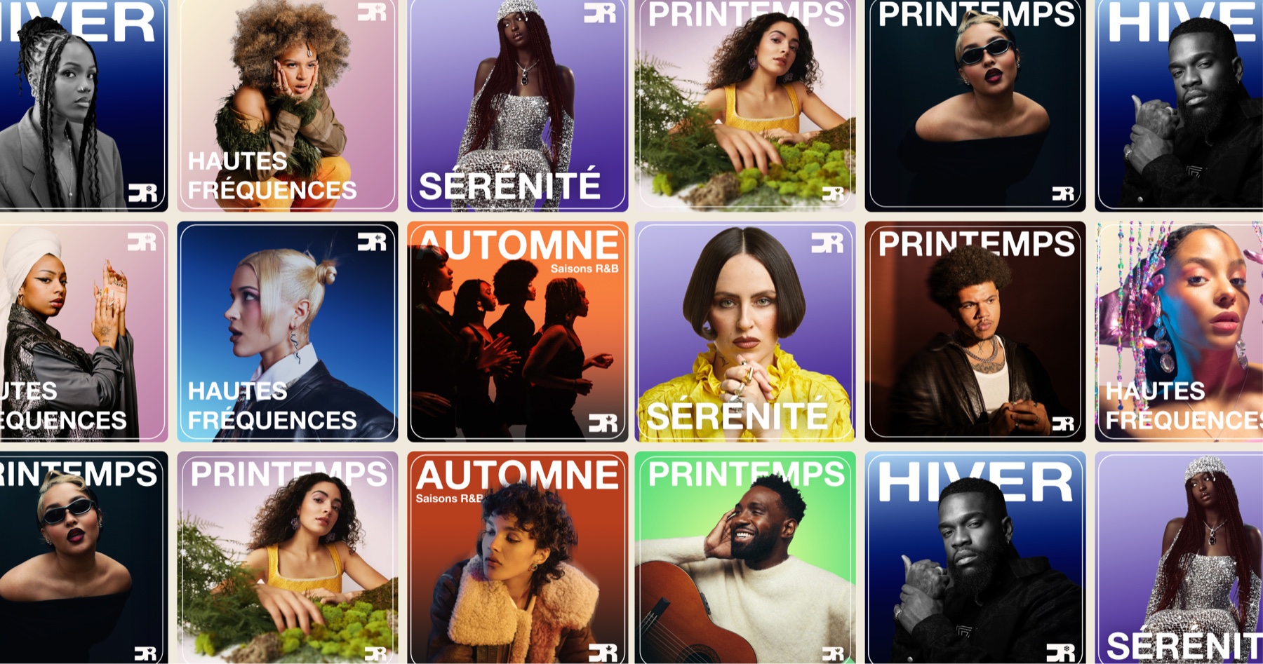 RNB Renaissance seasonal playlist covers