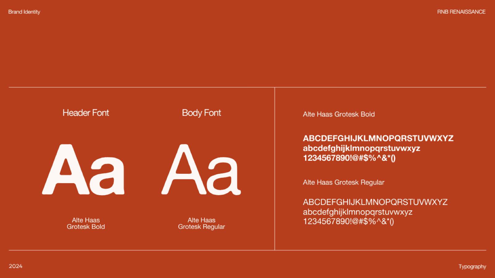 Type: Alte Haas Grotesk, header and body weights, with a specimen